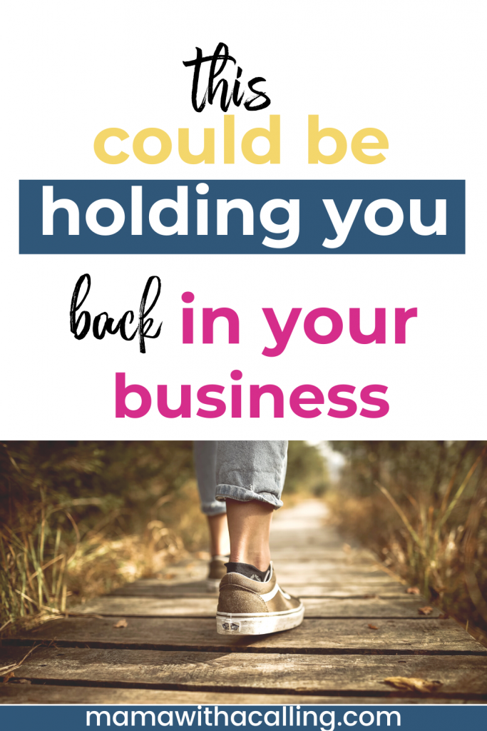 this could be holding you back in your business - feet walking down a path