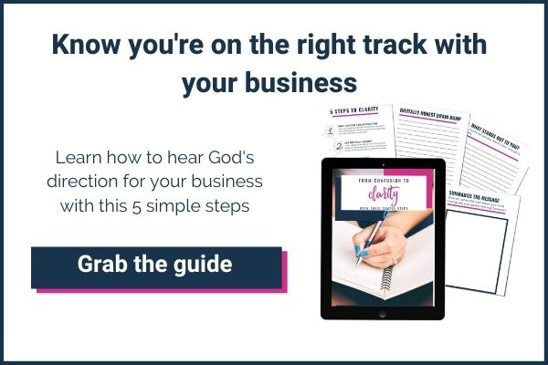 Sign up for the free clarity guide to help you make decisions in your business as a christian mom.